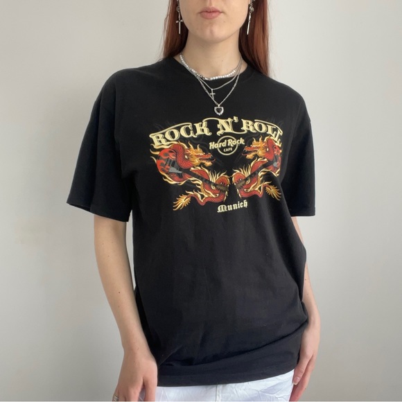 Black Hard Rock Cafe Munich T-Shirt - Picture 5 of 5